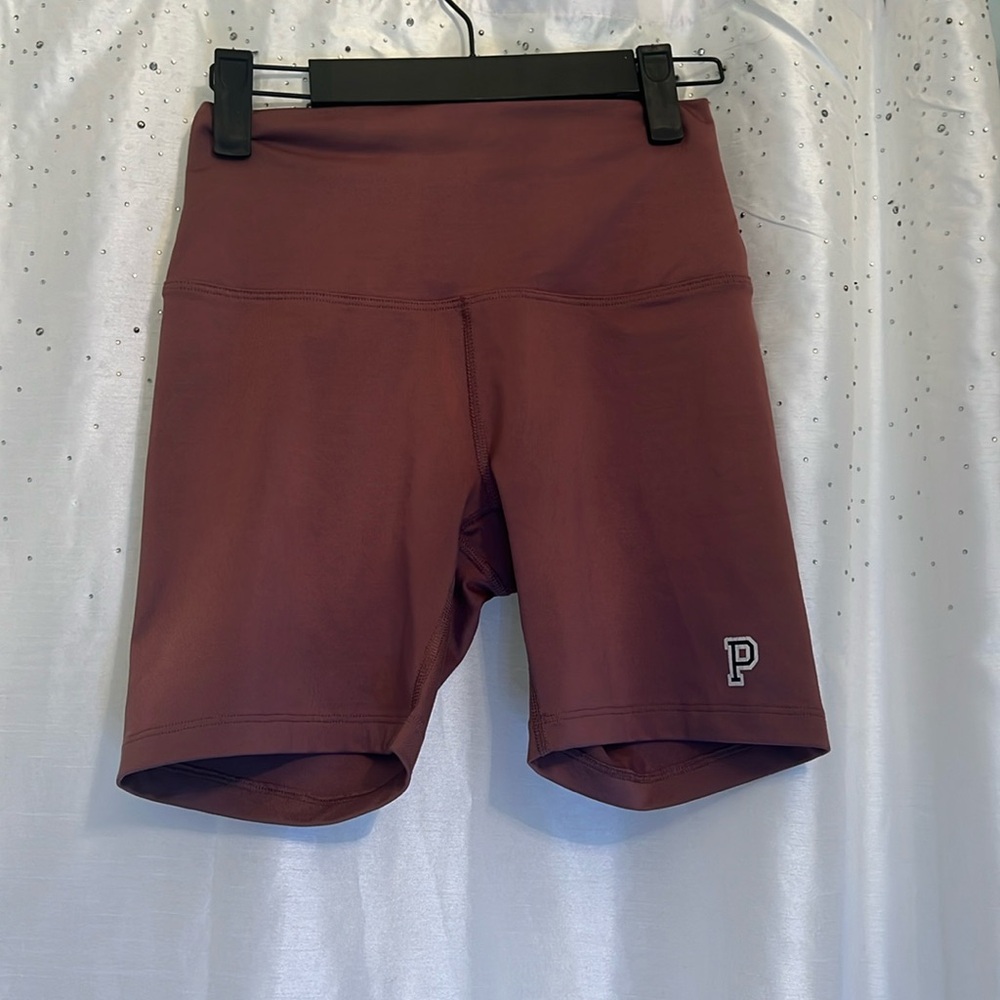 dark pink biker shorts
